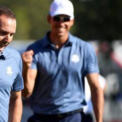 Sergio García y Cabrera Bello sostienen a Europa en la Ryder