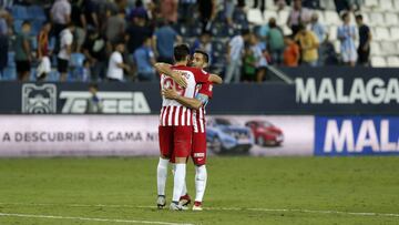 La Copa alegra al Almería y baja de la nube al Málaga