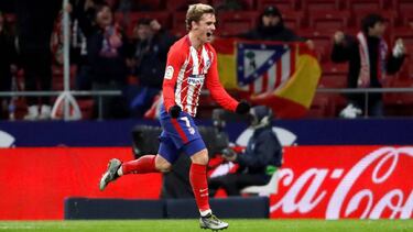 Griezmann celebra el segundo gol ante el Leganés.