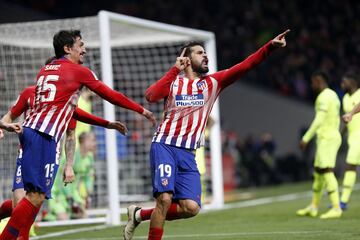 Diego Costa celebrando el gol 1-0