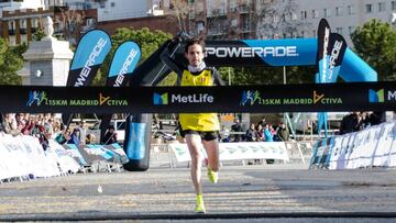 Salinero, venciendo en la carrera.