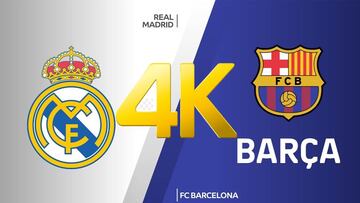 Ver el Clásico Real Madrid - FC Barcelona online por internet en directo y a 4K UHD