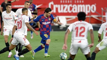 Barcelona buscar&aacute; mantenerse invicto en La Liga cuando se mida a Sevilla. Crea tu cuenta en Fanatiz&nbsp;y sigue el duelo desde Estados Unidos este domingo.