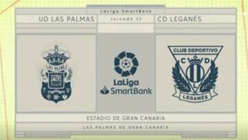 Resumen y goles del Las Palmas vs. Leganés de LaLiga SmartBank