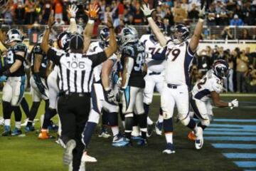 Broncos de Denver consiguen el Superbowl 50: El evento más costoso del año se jugó el 7 de febrero en el estadio Levi's en Santa Clara, California. Encuentro reñido entre Denver y Carolina, donde al final Los Broncos vencieron 24-10. Von Miller se convirtió en el jugador del Súper Tazón, él outside linebacker fue letal al interceptar pases claves del rival.