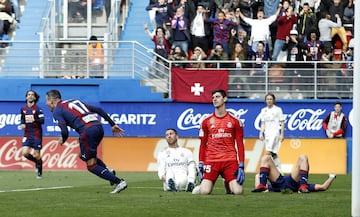 La alegría en Eibar se volvió mayúscula con el tercer ,y a la postre definitivo, tanto del conjunto armero.