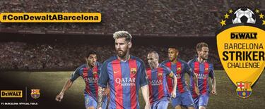 Dewalt te invita a ser jugador del FC Barcelona por un día