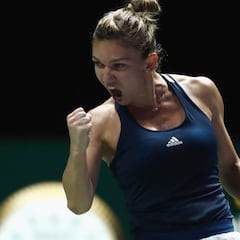 Halep aprovecha los errores de Keys y Kerber sobrevive