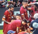 La celebración de un jugador de la Roma que está reventanto Twitter: ¿qué hace?