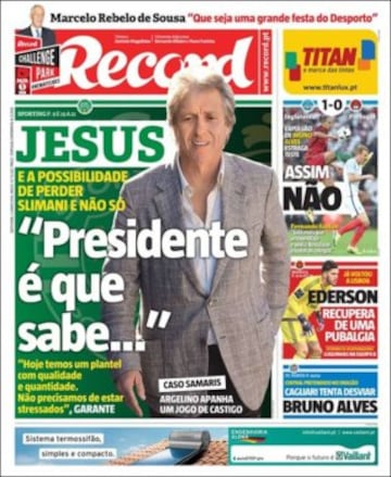 Portadas de la prensa mundial