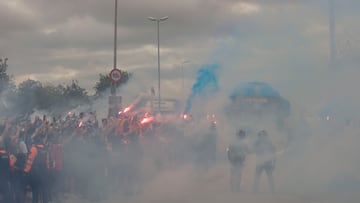 Detenidos 17 aficionados por una pelea antes del Espanyol-Oviedo