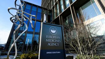 FILE PHOTO: The exterior of EMA, European Medicines Agency is seen in Amsterdam, Netherlands December 18, 2020. REUTERS/Piroschka van de Wouw/File Photo