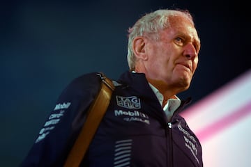 LAS VEGAS, NEVADA - NOVEMBER 18: Red Bull Racing Team Consultant Dr Helmut Marko walks in the Paddock prior to the F1 Grand Prix of Las Vegas at Las Vegas Strip Circuit on November 18, 2023 in Las Vegas, Nevada.   Chris Graythen/Getty Images/AFP (Photo by Chris Graythen / GETTY IMAGES NORTH AMERICA / Getty Images via AFP)