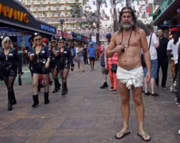 Los ingleses se divierten antes del partido contra España