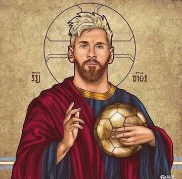 Messi, con su 'hat-trick', protagonista de los memes del Sevilla - Barça