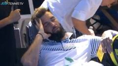 Benoit Paire, dormido en el Torneo de Auckland.