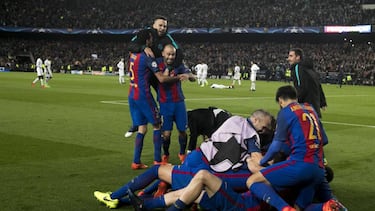 La remontada que parecía imposible, Sergi Roberto hacía el 6-1 definitivo que daba el pase al Barcelona ante el PSG en marzo de 2017.