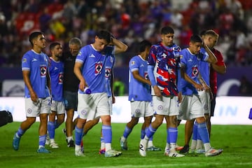 during the 8th round match between Atletico San Luis and Cruz Azul as part of the Liga BBVA MX, Torneo Apertura 2024 at Alfonso Lastras Stadium on September 17, 2024 in San Luis Potosi, Mexico.