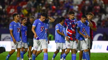 during the 8th round match between Atletico San Luis and Cruz Azul as part of the Liga BBVA MX, Torneo Apertura 2024 at Alfonso Lastras Stadium on September 17, 2024 in San Luis Potosi, Mexico.