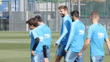 Messi entrenó con el grupo pero no estará ante el Huesca