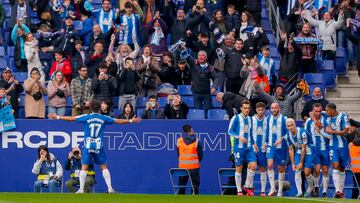 Braithwaite celebra uno de sus dos goles al Mallorca.
