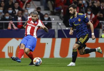 Ángel Correa y Bruno Fernandes.