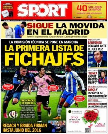 Portadas de la prensa deportiva