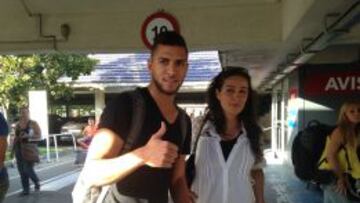 Tarek, a su llegada a Sevilla.