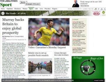 Portadas de la prensa extranjera