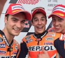 Márquez no perdona en Austin y Jorge Lorenzo se autoelimina