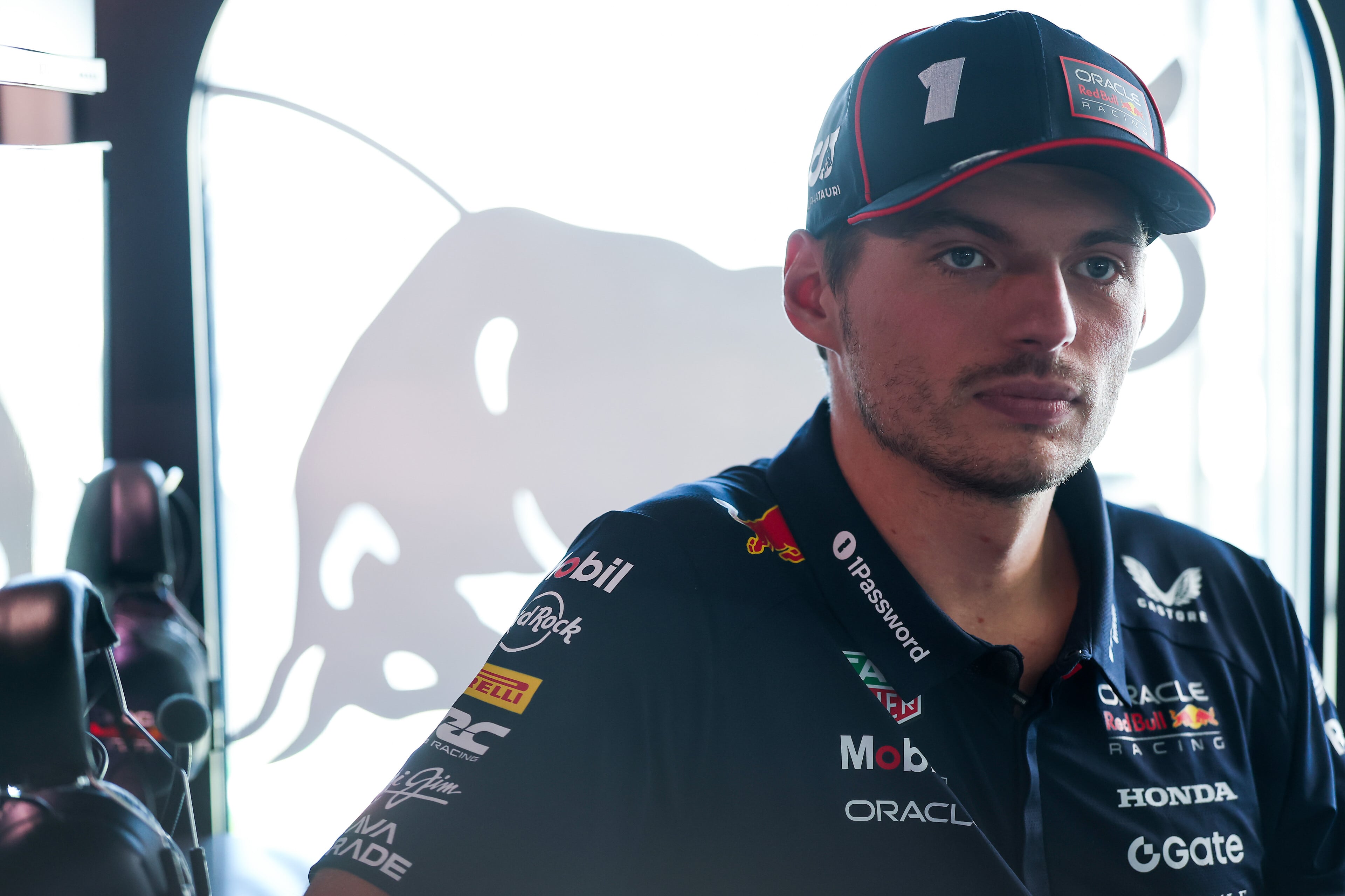 MEXICO CITY, MEXICO - OCTOBER 23: Max Verstappen of the Netherlands and Oracle Red Bull Racing looks on during previews ahead of the F1 Grand Prix of Mexico at Autodromo Hermanos Rodriguez on October 23, 2025 in Mexico City, Mexico. (Photo by Mark Thompson/Getty Images) // Getty Images / Red Bull Content Pool // SI202510230365 // Usage for editorial use only // 