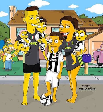 Figuras del fútbol mundial echas al estilo de Los Simpsons