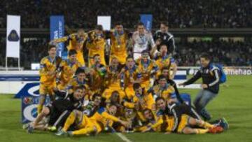 Celebración del título de la Liga MX.