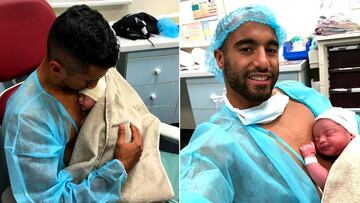 9 meses después del 4-0 al Barça, Marquinhos y Moura del PSG han sido padres