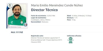 Inició su carrera en los banquillos como auxiliar técnico y ahora está a cargo del equipo Sub17 de la institución lagunera