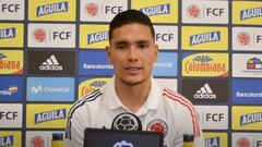 Aldair Quintana en rueda de prensa de la Selecci&oacute;n Colombia