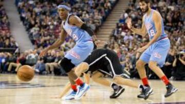 Rajon Rondo, durante un partido esta temporada con la camiseta de los Kings.