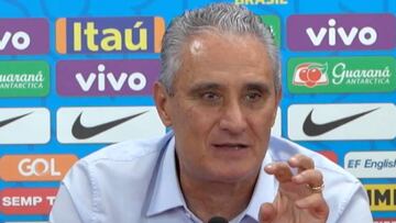 Tite explica ante la prensa por qué Rodrygo es titular con el Real Madrid y no con Brasil