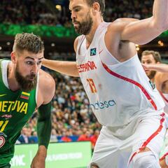 Remontada de España y palmeo decisivo de Pau Gasol en Lituania