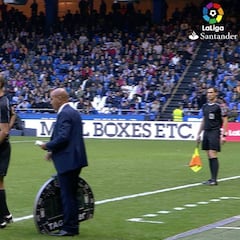El cambio de Simeone: Giménez por Griezmann en el 80' con 0-0