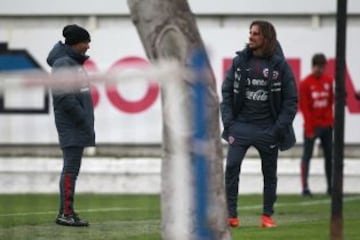 La Selección entrenó con 12 jugadores este lunes por la mañana.