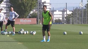 Buenas noticias para Zidane: Hazard entrenó con el grupo