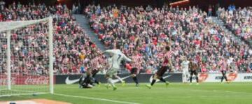 Gol anulado a Cristiano Ronaldo por fuera de juego. 