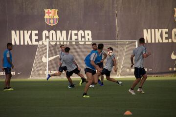 Así fue el entrenamiento de Boca en Barcelona