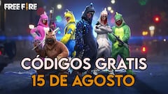 Free Fire | Códigos de hoy viernes 15 de agosto de 2025: recompensas gratis