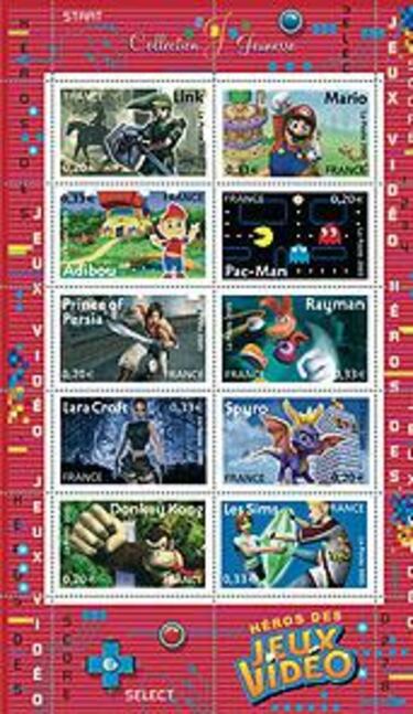 Editada una colección de sellos inspirada en los videojuegos