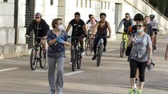 Varias personas practican deporte por las calles de Valencia el pasado 2 de agosto.