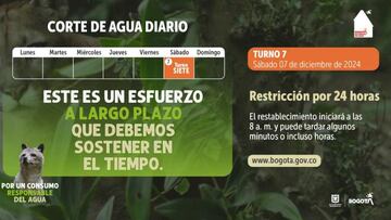 Este 7 de diciembre, día de velitas, corresponde el turno siete de racionamiento en Bogotá. Foto: Alcaldía de Bogotá.