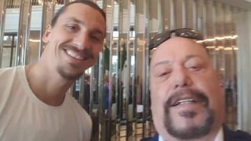 Enrique Bermudez y Zlatan Ibrahimovic, juntos en una foto