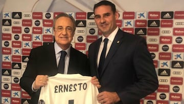 A través de su cuenta de twitter, el alcalde de San Salvador, Ernesto Muyshondt reveló una visita con Florentino Pérez para establecer seis escuelas sociodeportivas.